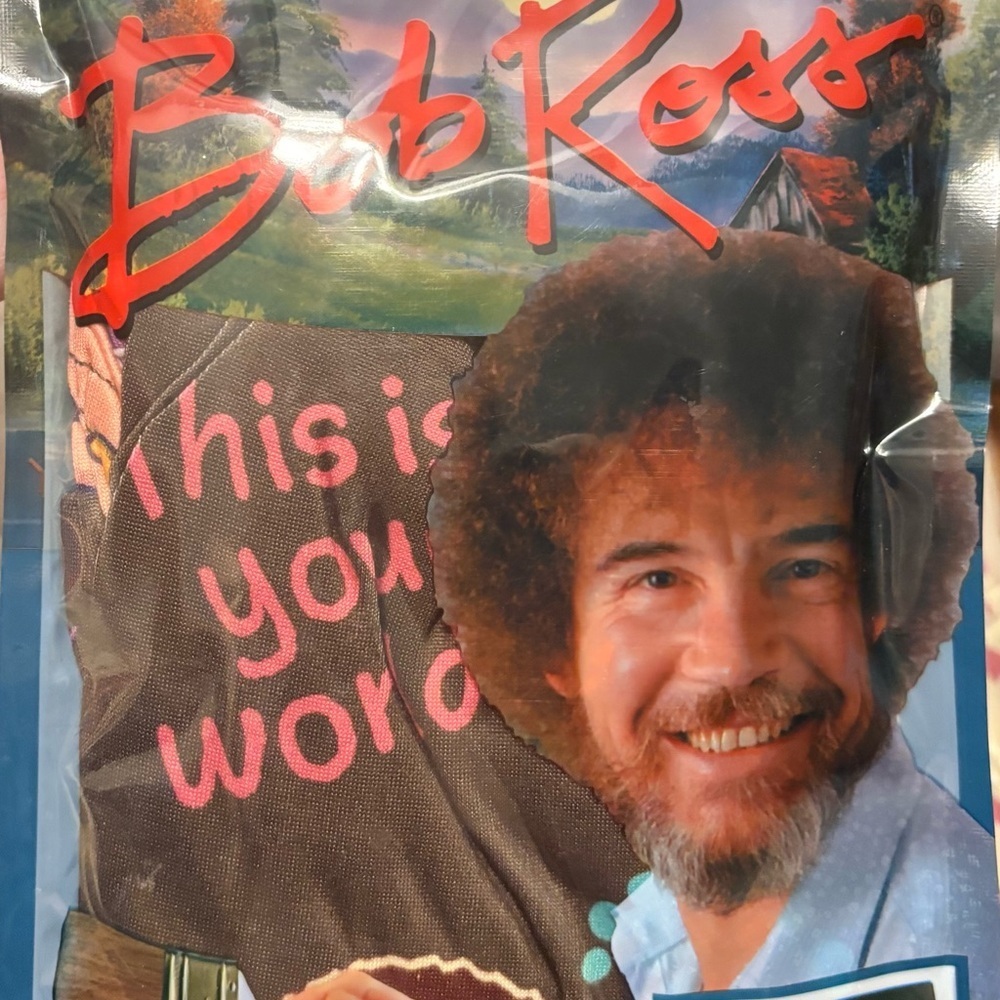 Bob Ross Joy of Painting Boxer Briefs and Socks - Brown and Blue - Picture 4 of 9